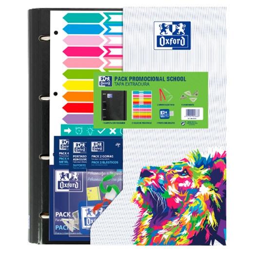 Oxford Europeanbinder Classic Carpeta Anillas 4x35 mm A4+ con Cierre Elástico y Lomo Ergonómico, Recambio Incluido, Color Surtidos Vivos Oxford Europeanbinder Classic Carpeta Anillas 4x35 mm A4+ con Cierre Elástico y Lomo Ergonómico, Recambio Incluido, Color Surtidos Vivos