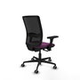 PIQUERAS Y CRESPO Silla de oficina Haches con mecanismo Sincro/Traslack, Morado y Negro