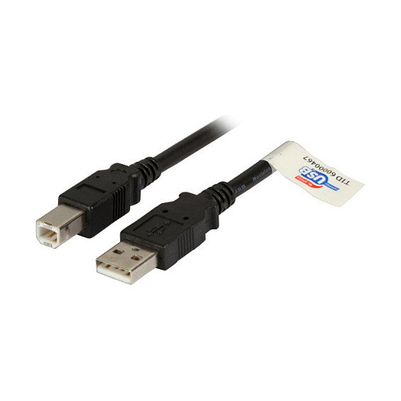 EFB Elektronik Cable USB 2.0 A-B Premium 5m Negro