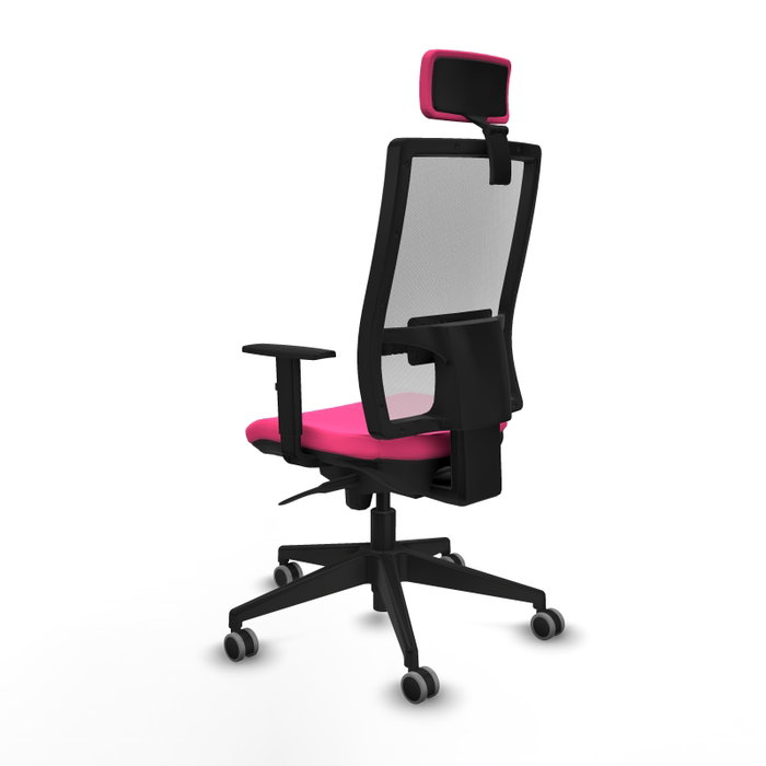 PIQUERAS Y CRESPO Silla de oficina Horna con mecanismo Sincro, Rosa y Blanco PIQUERAS Y CRESPO Silla de oficina Horna con mecanismo Sincro, Rosa y Blanco