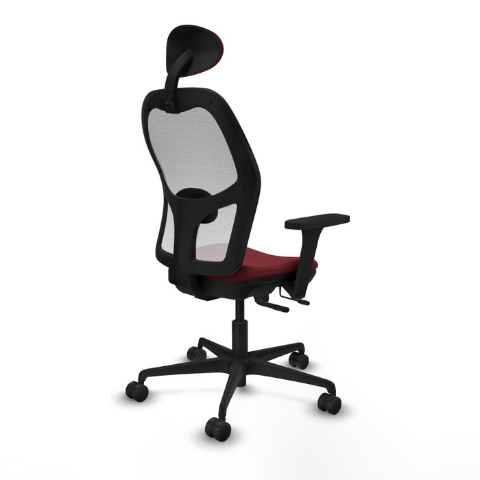 PIQUERAS Y CRESPO Silla de oficina Jorquera Granate y Blanco