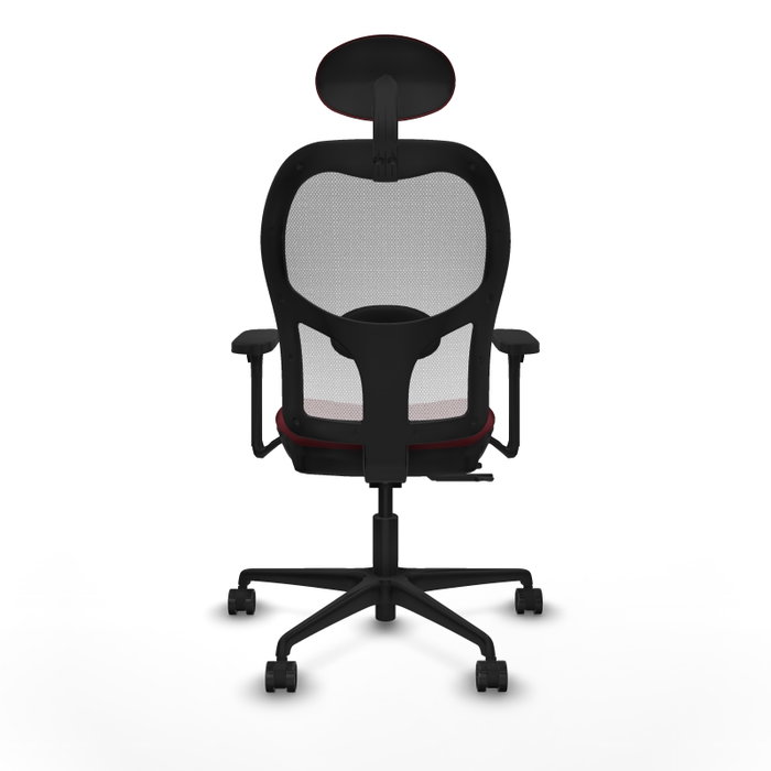 PIQUERAS Y CRESPO Silla de oficina Jorquera Granate y Blanco