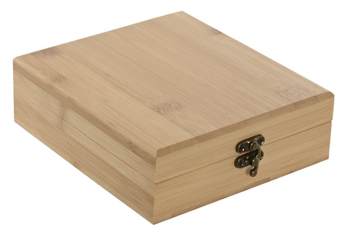 DKD Home Decor Set de 5 Piezas Bambú Inox Natural 17x5x15cm