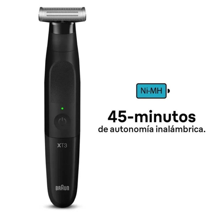 Braun Xt3100 Recortadora Híbrida 4D para Cara y Barba, 3 Peines (1-5 mm), Uso en Seco/Húmedo, Recorta, Perfila y Afeita, Acero Inoxidable, 45 Min Autonomía Braun Xt3100 Recortadora Híbrida 4D para Cara y Barba, 3 Peines (1-5 mm), Uso en Seco/Húmedo, Recorta, Perfila y Afeita, Acero Inoxidable, 45 Min Autonomía