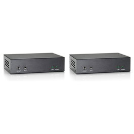 LevelOne Extensor HDMI HVE-9200P Kit sobre Cat5 PoE 100m 4K UHD 3840x2160 con RS-232