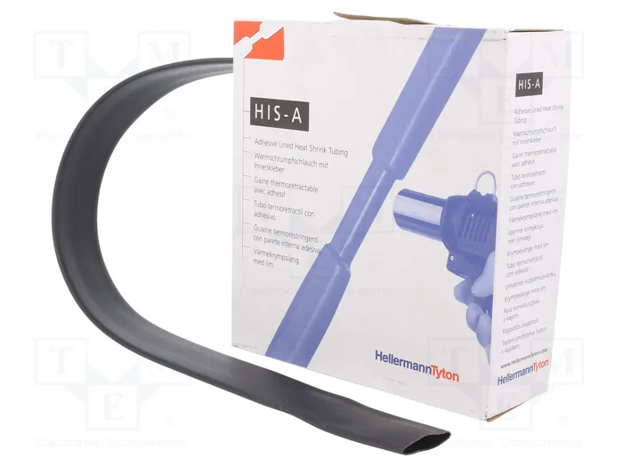 HELLERMANNTYTON Tubo termoretráctil 18mm 4m Negro HELLERMANNTYTON Tubo termoretráctil 18mm 4m Negro