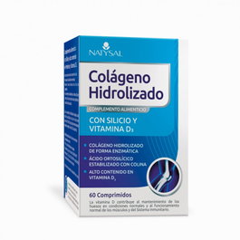 NATYSAL Colágeno Hidrolizado con Silicio y Vitamina D3, 60 Comprimidos
