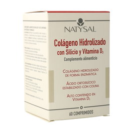 Natysa Colágeno Hidrolizado con Silicio y Vitamina D3 60 Cápsulas para Articulaciones