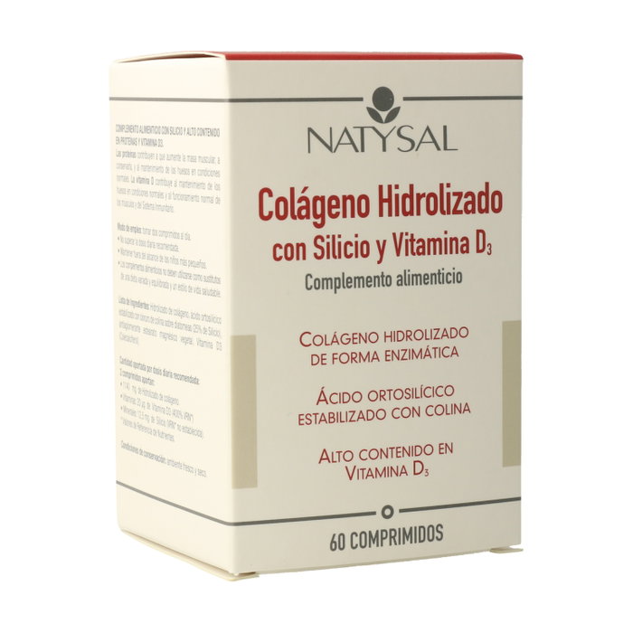 Natysa Colágeno Hidrolizado con Silicio y Vitamina D3 60 Cápsulas para Articulaciones Natysa Colágeno Hidrolizado con Silicio y Vitamina D3 60 Cápsulas para Articulaciones