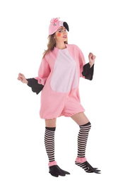 Disfraz para Adultos Flamenco rosa (4 Piezas)