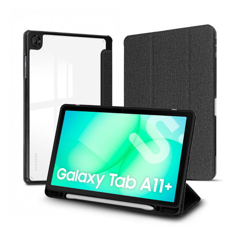 Subblim Clear Shock Case para Samsung Galaxy Tab A11+ 11 Pulgadas, Negro