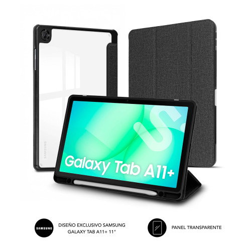 Subblim Clear Shock Case para Samsung Galaxy Tab A11+ 11 Pulgadas, Negro