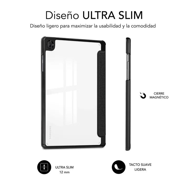 Subblim Clear Shock Case para Samsung Galaxy Tab A11+ 11 Pulgadas - Negro