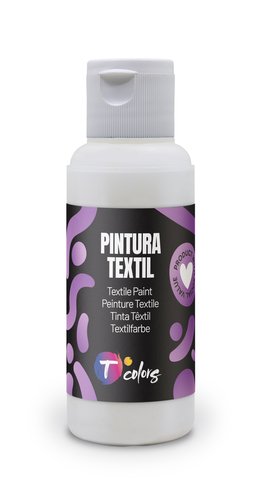 Tcolors Pintura textil blanca, 80 ml Tcolors Pintura textil blanca, 80 ml