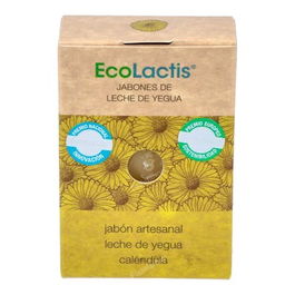 ECOLACTIS Jabón Eco 10% Leche de Yegua y Caléndula 100Gr para Acné y Pieles Sensibles