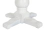 DKD Home Decor Mesa Redonda de Comedor Tradicional en Blanco y Natural, Desmontable, Dimensiones 120 x 120 x 76 cm