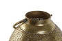 DKD Home Decor Portavelas Metal y Cristal Dorado