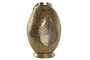 DKD Home Decor Portavelas Metal y Cristal Dorado