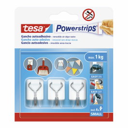 Tesa Gancho autoadhesivo Powerstrips S, blanco