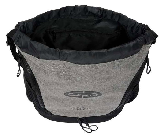 Mochila Saco Infantil Eckō Unltd. Rhino Negro Gris 35 x 40 x 1 cm