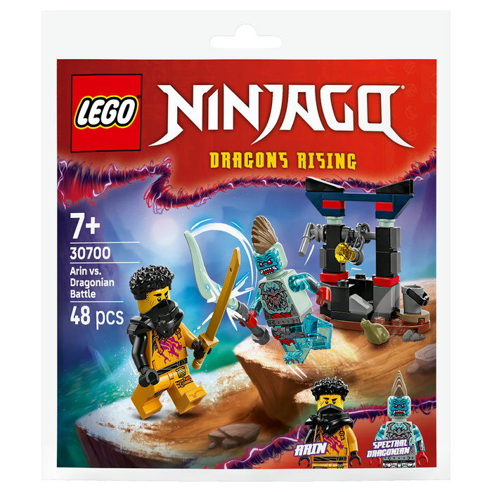 LEGO NINJAGO Arin vs. Dragonoide 30700 Polibag, Juego de Construcción de 48 Piezas para Niños de 7+ Años