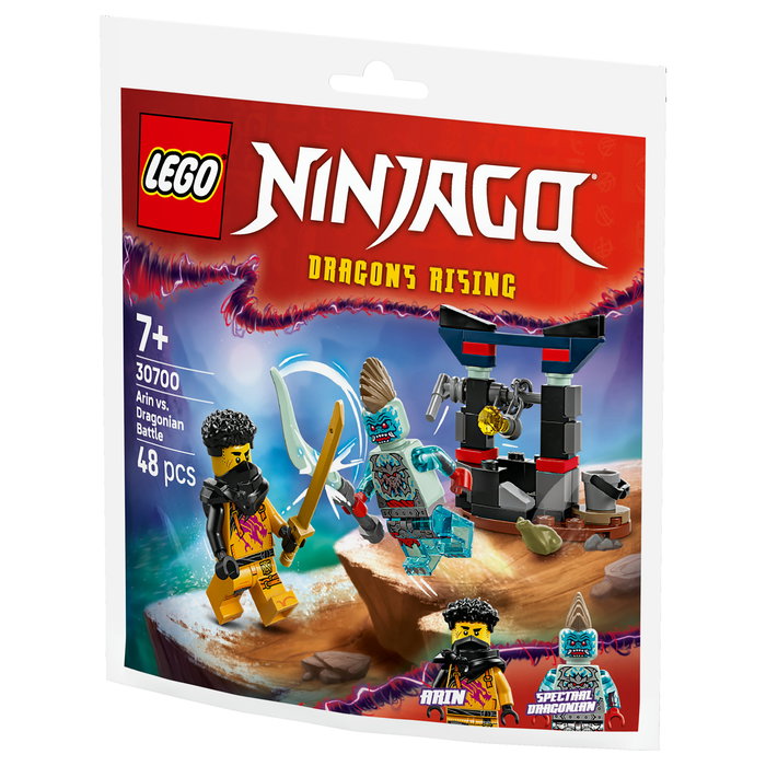 LEGO NINJAGO Arin vs. Dragonoide 30700 Polibag, Juego de Construcción de 48 Piezas para Niños de 7+ Años