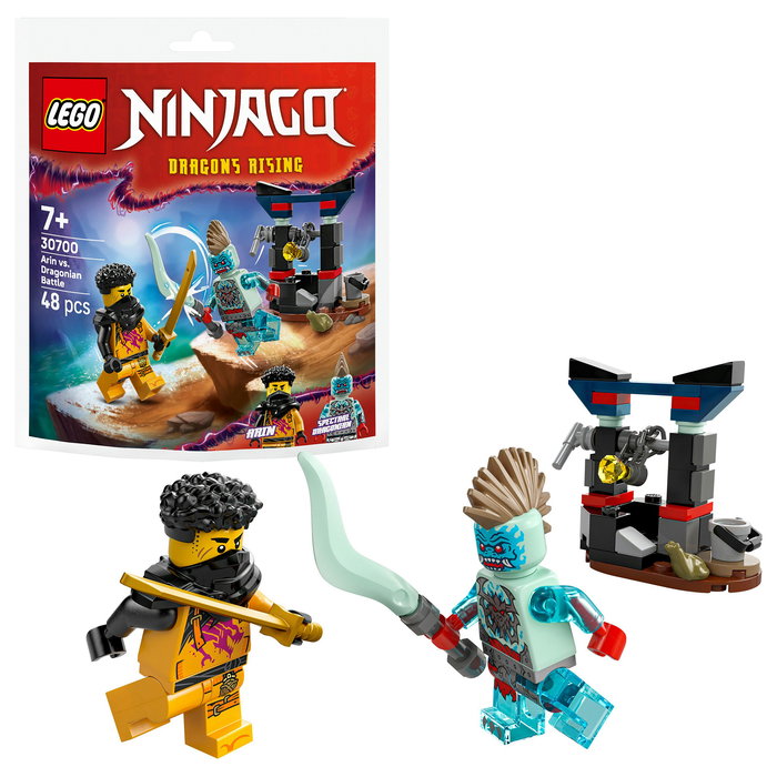 LEGO NINJAGO Arin vs. Dragonoide 30700 Polibag, Juego de Construcción de 48 Piezas para Niños de 7+ Años
