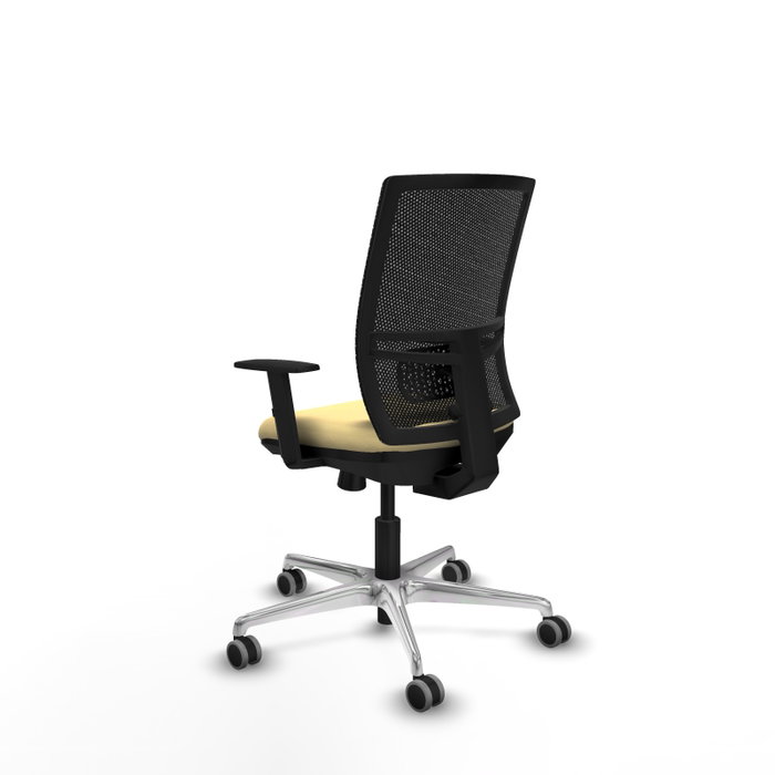 PIQUERAS Y CRESPO Silla de oficina Yunquera con mecanismo Sincro/Traslack, Crema y Negro PIQUERAS Y CRESPO Silla de oficina Yunquera con mecanismo Sincro/Traslack, Crema y Negro