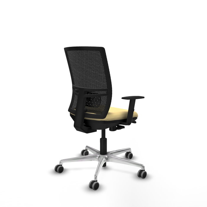 PIQUERAS Y CRESPO Silla de oficina Yunquera con mecanismo Sincro/Traslack, Crema y Negro PIQUERAS Y CRESPO Silla de oficina Yunquera con mecanismo Sincro/Traslack, Crema y Negro