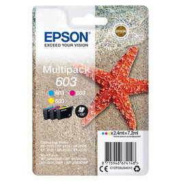 Epson Tinta C13T03U54020, Multipack 3 Colores Cian Magenta Amarillo 4.2ml, Compatible con Expression Home XP-2100/4105, WorkForce WF-2850DWF/2810DWF