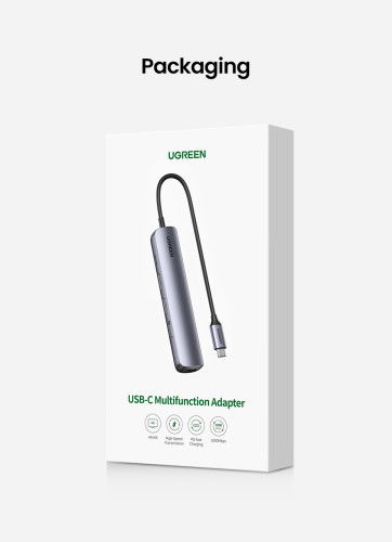 UGREEN 10919 Base para Portátil y Replicador de Puertos, USB 3.2 Gen 1 Type-C, Gris UGREEN 10919 Base para Portátil y Replicador de Puertos, USB 3.2 Gen 1 Type-C, Gris
