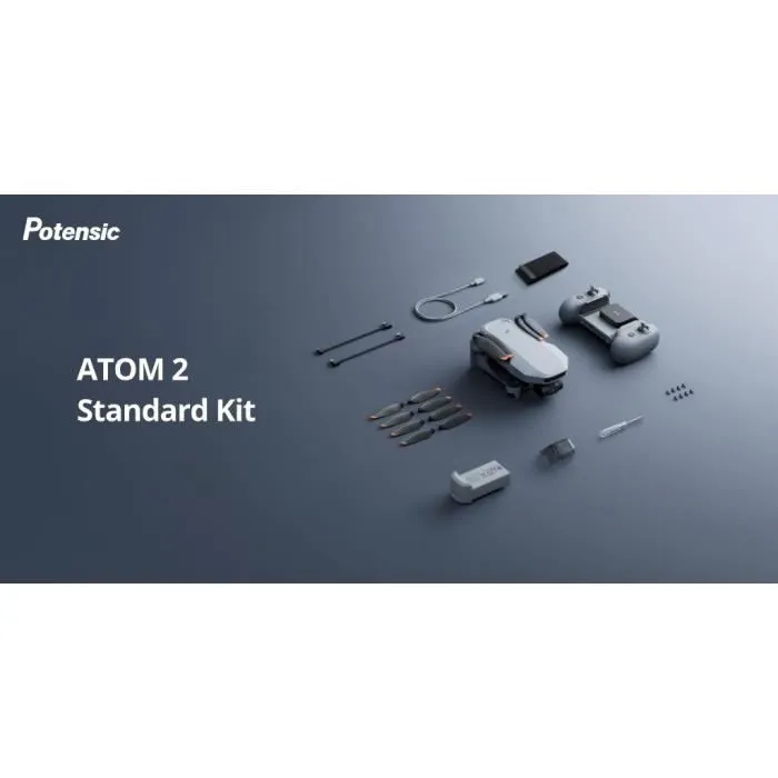 Potensic ATOM 2 Kit Estándar Dron con Cámara HD/4K GPS Integrado Tiempo de Vuelo 31 Minutos Alcance 10 km POT6978392910006