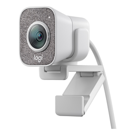 Logitech 960-001297 StreamCam - Webcam Full HD 1080p 60fps, Grabación 4K, Doble Micrófono, USB-C, para Streaming y Videollamadas - Blanca
