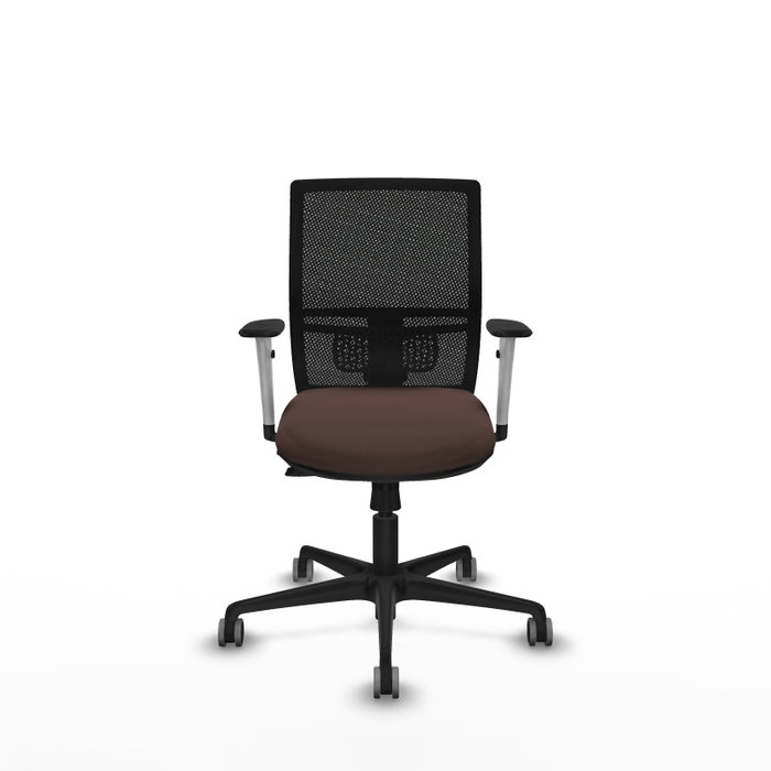 PIQUERAS Y CRESPO Silla de oficina Yunquera con mecanismo Sincro/Traslack, Marrón oscuro y Negro PIQUERAS Y CRESPO Silla de oficina Yunquera con mecanismo Sincro/Traslack, Marrón oscuro y Negro