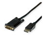 VALUE Cable DisplayPort a VGA de 5 m, Negro