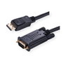 VALUE Cable DisplayPort a VGA de 5 m, Negro