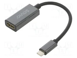 SAVIO Adaptador HDMI tomacorriente y USB C enchufe 4K UHD 2160p