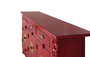 Giner y Colomer Aparador de Madera de Mango 6 Puertas 3 Cajones Rojo