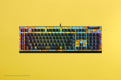 Razer RZ03-04704200-R3M1 Teclado BlackWidow V4 X Green Switch Pokemon Kanto Starters US Layout RGB