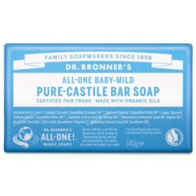 Dr. Bronner's Jabón en Pastilla Baby-Mild Neutral 140g Dr. Bronner's Jabón en Pastilla Baby-Mild Neutral 140g