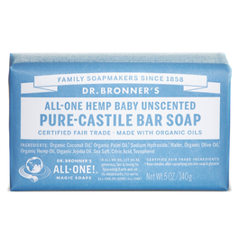 Dr. Bronner's Jabón en Pastilla Baby-Mild Neutral 140g