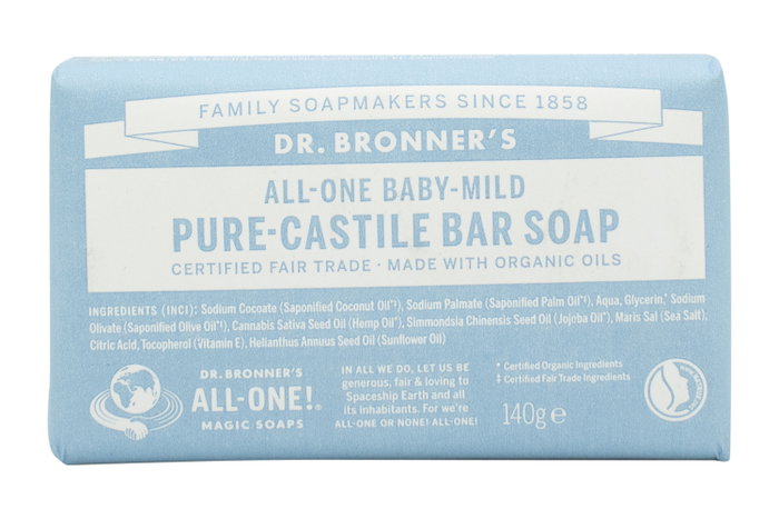 Dr. Bronner's Jabón en Pastilla Baby-Mild Neutral 140g