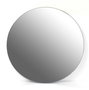 DKD Home Decor Espejo de Hierro y Cristal Mate Plateado 80x80 cm