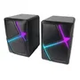 Mars Gaming Altavoces MS-H 10W 2.0 RGB Flow Sonido 3D Surround Conexión Jack USB Negros