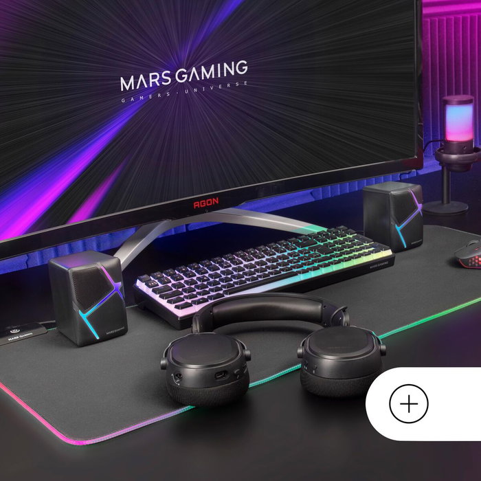 Mars Gaming MS-H Altavoces Gaming RGB 10W Negro