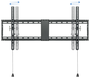 TooQ Soporte de Pared Inclinable LP4391T-B para TV de 43-90 pulgadas