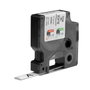 Dymo Rhino ID1-12 Tubo Termorretractil 12mm x 1,5m Negro sobre Blanco