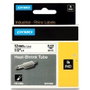 Dymo Rhino ID1-12 Tubo Termorretractil 12mm x 1,5m Negro sobre Blanco