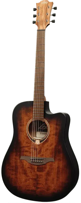 LAG Guitarra Cústica Electroacústica Tramontane 70 A/E Dreadnought Cutaway Sunburst LAG Guitarra Cústica Electroacústica Tramontane 70 A/E Dreadnought Cutaway Sunburst