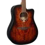LAG Guitarra Cústica Electroacústica Tramontane 70 A/E Dreadnought Cutaway Sunburst